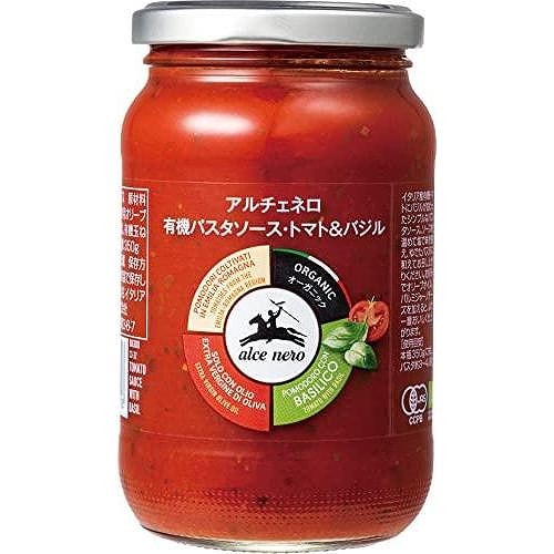 日仏貿易 有機パスタソース・トマト&バジル 350g