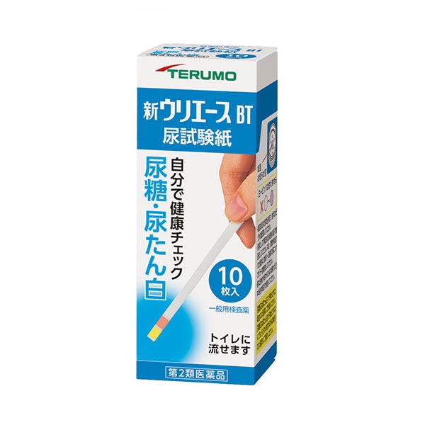 【第2類医薬品】新ウリエースＢＴ　糖．蛋白10枚 テルモ【ネコポス対応】