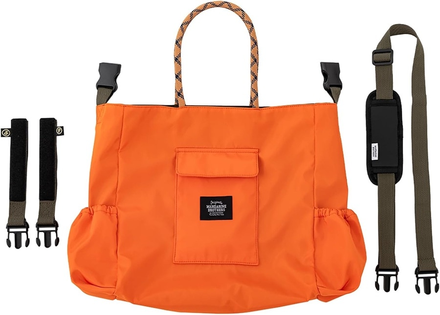 Mandarine Brothers(マンダリンブラザーズ)  リバーシブルスリーウェイトート オレンジ