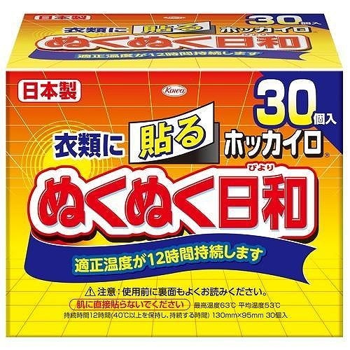 興和 ホッカイロ ぬくぬく日和 貼るタイプ 30個