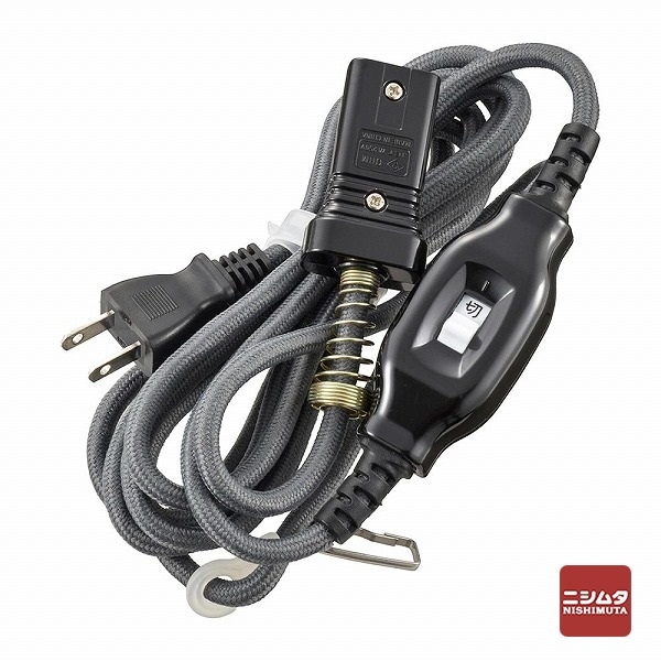 オーム電機 OHM  こたつコード ストレートプラグ 3m  [品番]00-1501  HS-KO3M-S22