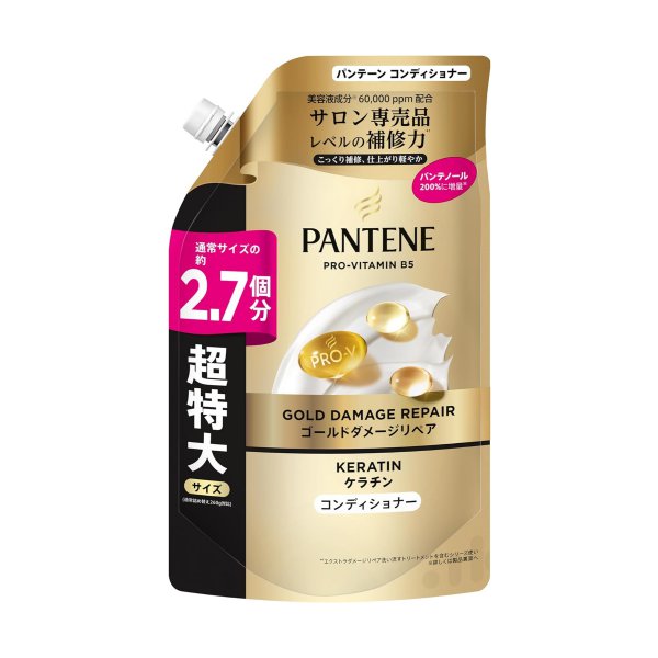P&G　パンテーン　ゴールドダメージリペア　コンディショナー　詰替　超特大　700g 【ｍ特】