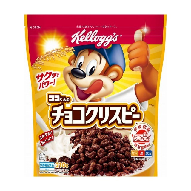 【栄養機能食品】ケロッグ　ココくんのチョコクリスピー　210g　シリアル【ｍ特】
