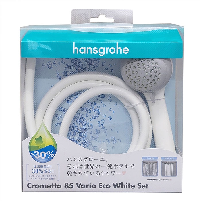 ハンスグローエ Hansgrohe ＜パッケージに少々難あり/中身は新品です＞ クロメッタ85 ヴァリオエコホワイトセット 88000343 シャワーヘッド