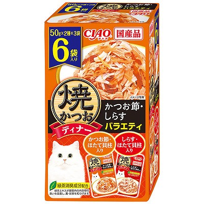 いなば 焼かつおディナー かつお節 しらすバラエティ50g×6袋