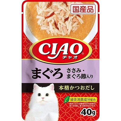 いなば チャオパウチ まぐろ ささみ・まぐろ節入り40g