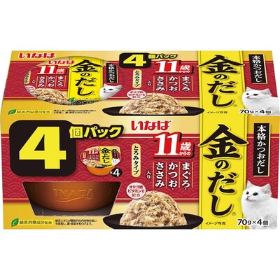 いなば 金のだしカップ 11歳かつお 70gX4