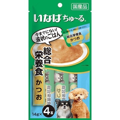 いなば WANちゅーる 総合栄養食かつお14g×4本