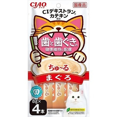 いなば 歯と歯ぐきの健康維持に配慮ちゅーる まぐろ8g×4本