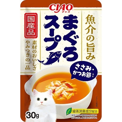 いなば CIAOまぐろスープ ささみかつお節入り30g