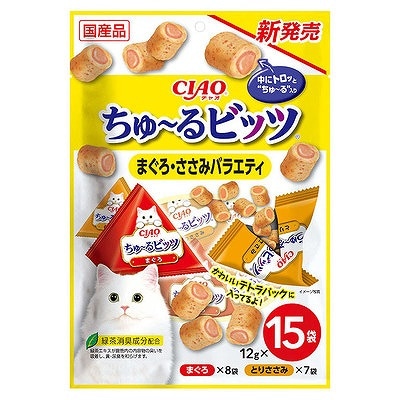 いなば ちゅーるビッツ まぐろささみバラエティ 15袋