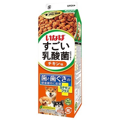 いなば すごい乳酸菌クランキー牛乳パック チキン味 380g