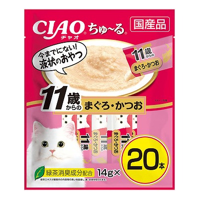 いなば ちゅ〜る11歳からのまぐろ・かつお 14g×20本