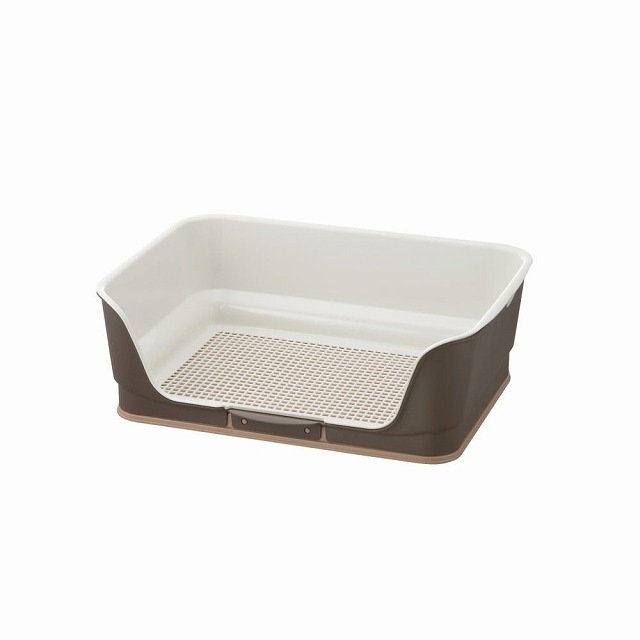 リッチェル お掃除簡単ステップ壁付きトイレ レギュラー ダークブラウン