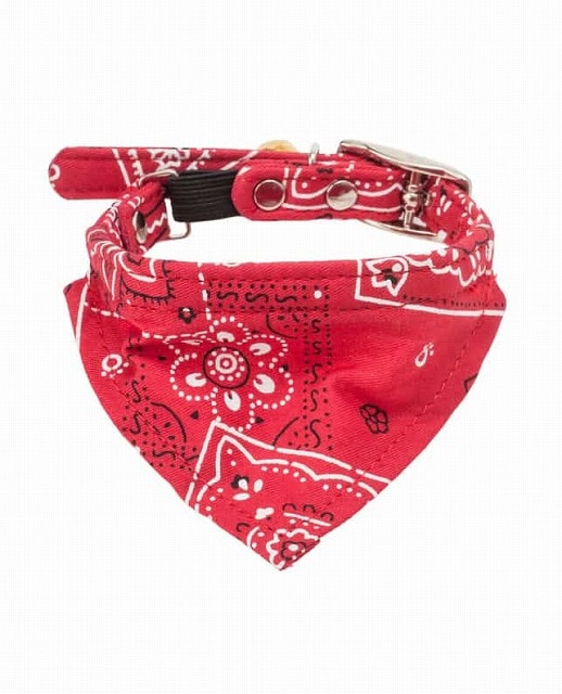 カワノ産業 M1050R マイスター キャットバンダナピンカラー バンダナ レッド