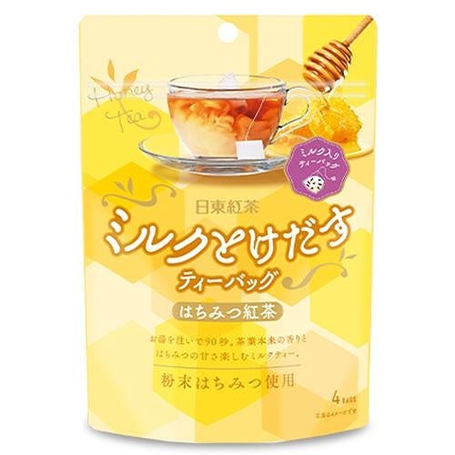 三井農林 日東紅茶 ミルクとけだすティーバッグはちみつ紅茶 7.2g×4袋入り