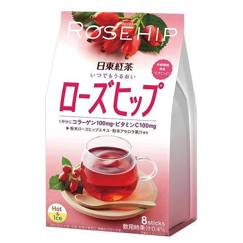 三井農林 日東紅茶 いつでもうるおいローズヒップ 11g×8本入り