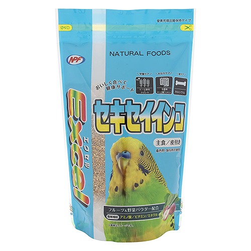 ナチュラルペットフーズ エクセル セキセイインコ 皮付き 600g