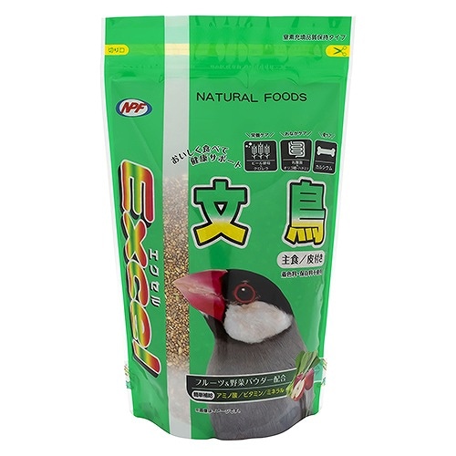 ナチュラルペットフーズ エクセル 文鳥 皮付き 600g