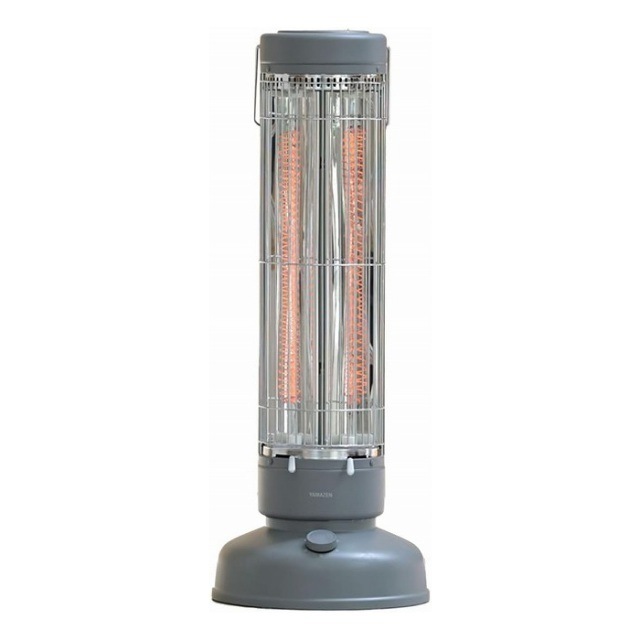 山善　カーボンヒーター　グレー　DCT-B08　レトロ調　遠赤外線ヒーター【送料無料】【同梱不可】