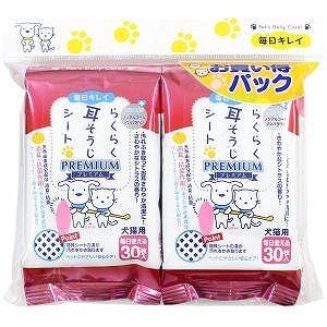 スーパーキャット らくらく耳そうじシート 30枚×2個