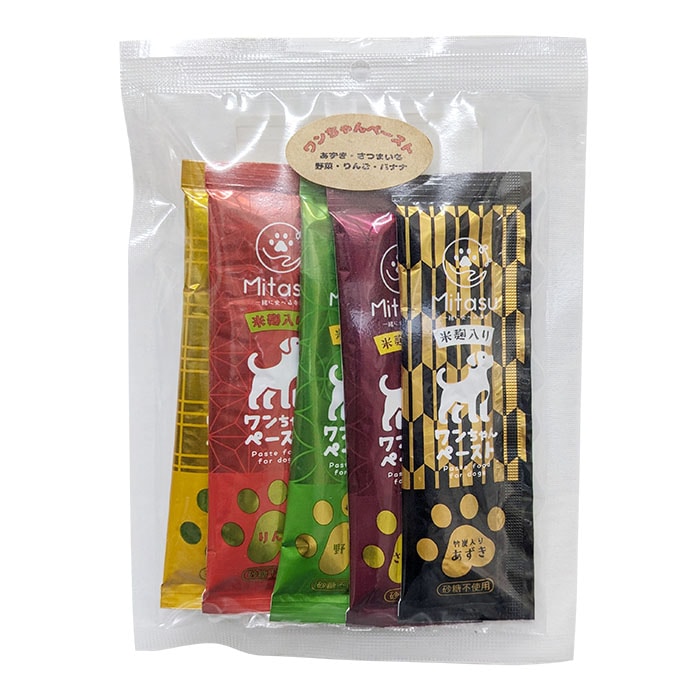 【ネコポス対応】清水物産 ワンちゃんペースト アソート 15gx5p