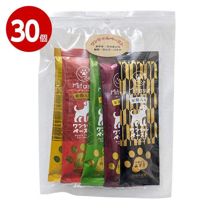 【取寄品】清水物産 ワンちゃんペースト アソート 15gx5p 30個