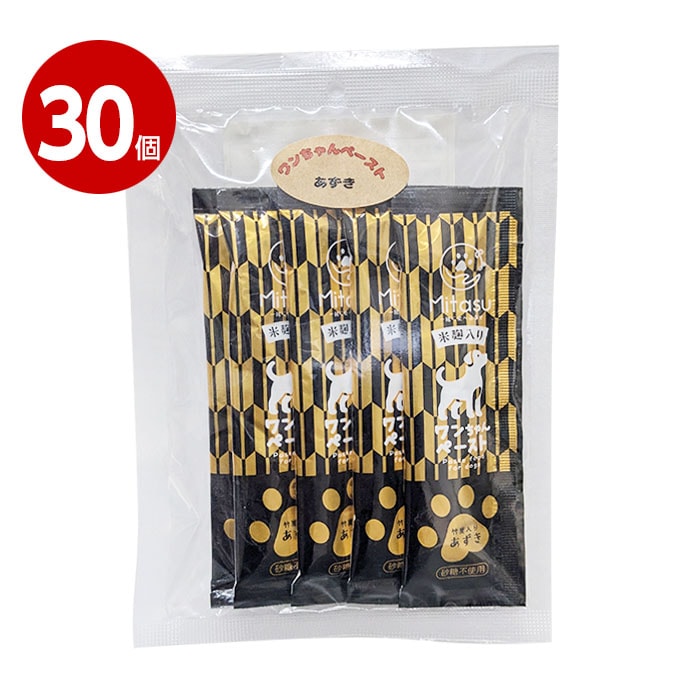 【取寄品】清水物産 ワンちゃんペースト あずき 15gx5p 30個