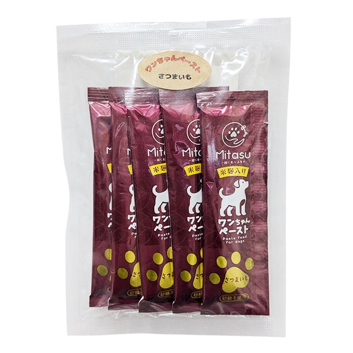 【ネコポス対応】清水物産 ワンちゃんペースト さつまいも 15gx5p