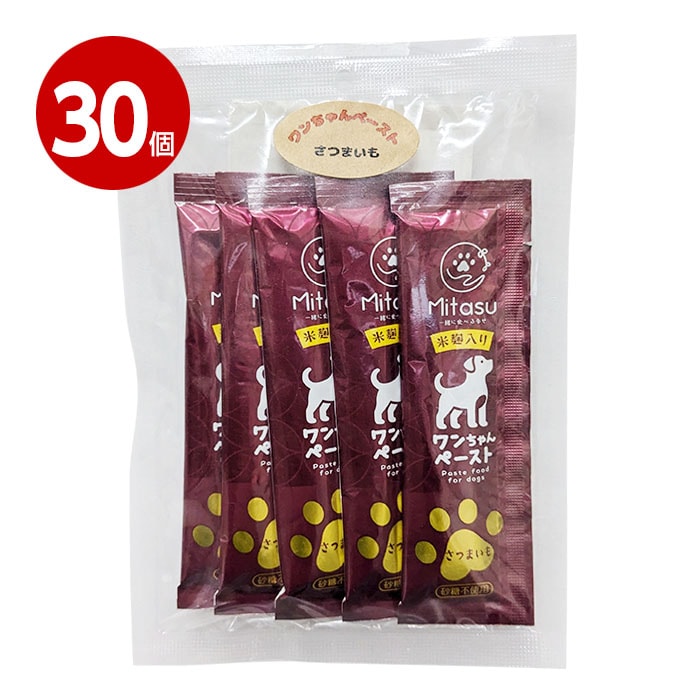 【取寄品】清水物産 ワンちゃんペースト さつまいも 15gx5p 30個