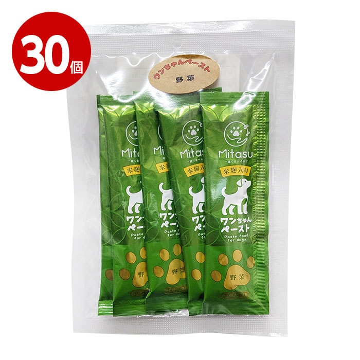 【取寄品】清水物産 ワンちゃんペースト 野菜 15gx5p 30個