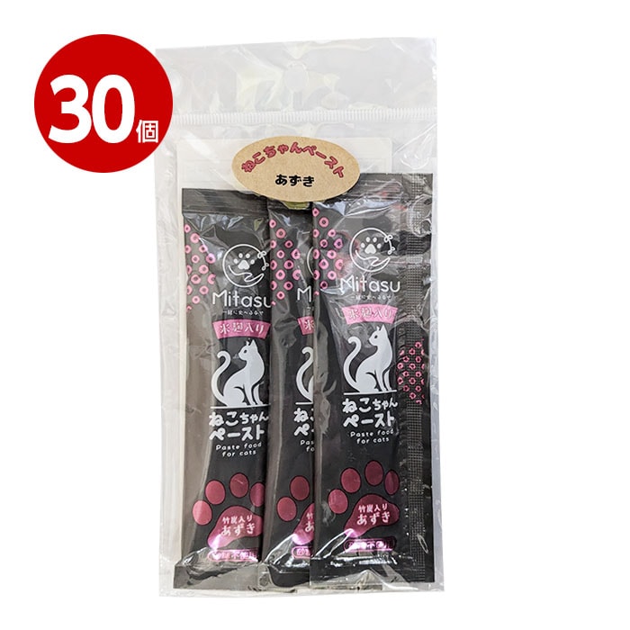 【取寄品】清水物産 ネコちゃんペースト あずき 15gx3p 30個