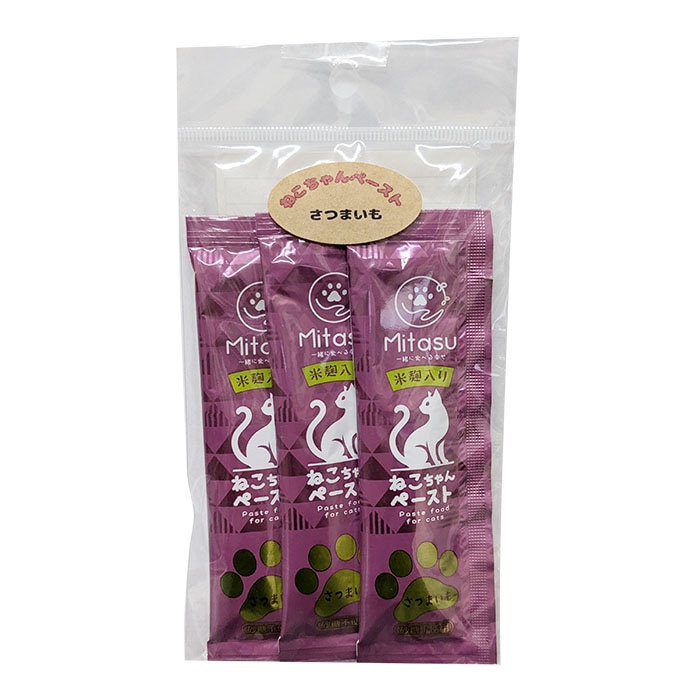 【ネコポス対応】清水物産 ネコちゃんペースト さつまいも 15gx3p