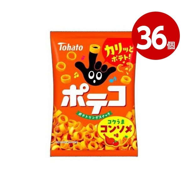 《36個セット》東ハト　ポテコ　コンソメ味　60g【送料無料】【ｍ特】