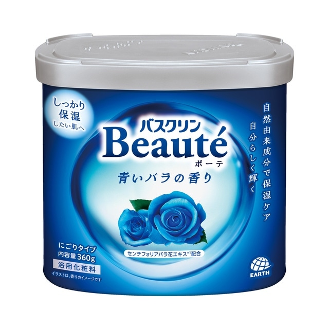 アース製薬　バスクリン　ボーテ　青いバラの香り　360g　入浴剤