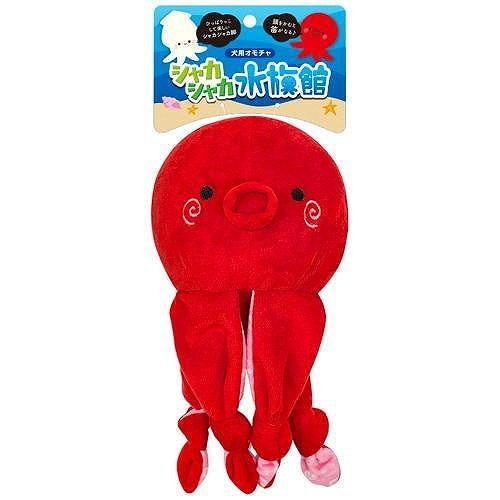 スーパーキャット シャカシャカ水族館 タコ SY－10 犬用 おもちゃ