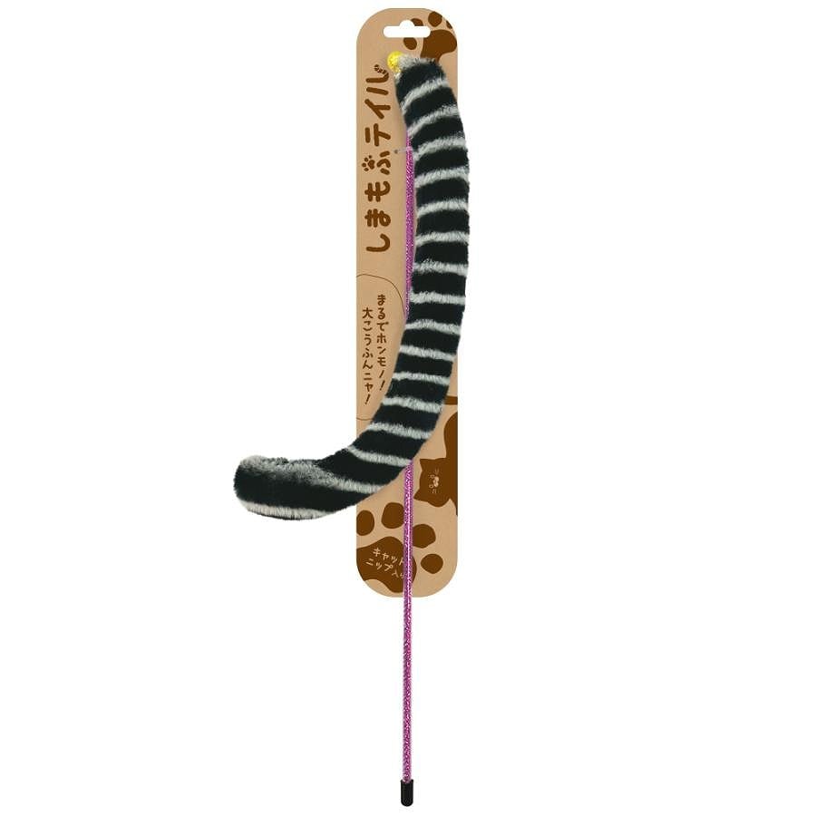 スーパーキャット しまもふテイル 黒しま SM-03 猫用 おもちゃ