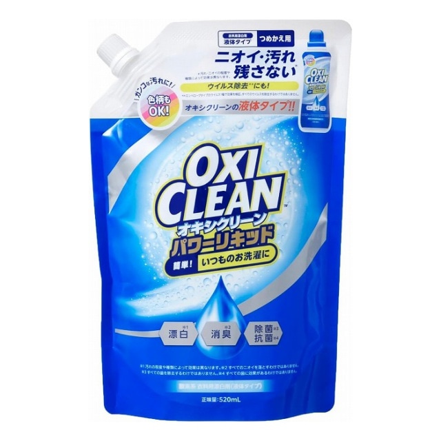 グラフィコ　オキシクリーン　パワーリキッド　つめかえ用　520ml　液体タイプ