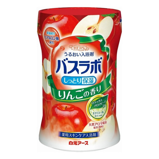 【医薬部外品】白元アース　ＨＥＲＳ　バスラボボトル　りんごの香り　540g　入浴剤