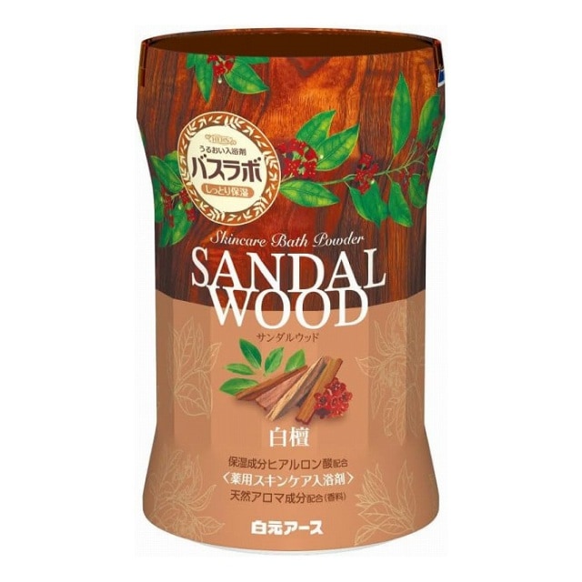 【医薬部外品】白元アース　ＨＥＲＳ　バスラボボトル　サンダルウッドの香り　540g　入浴剤