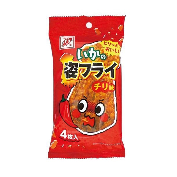 全珍　いかの姿フライ　チリ味　4枚入り【ｍ特】