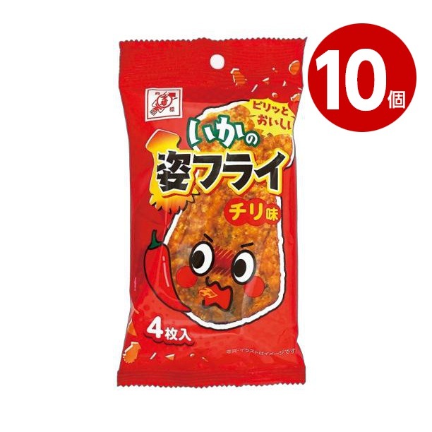 全珍　いかの姿フライ　チリ味　4枚入り×10個【ｍ特】