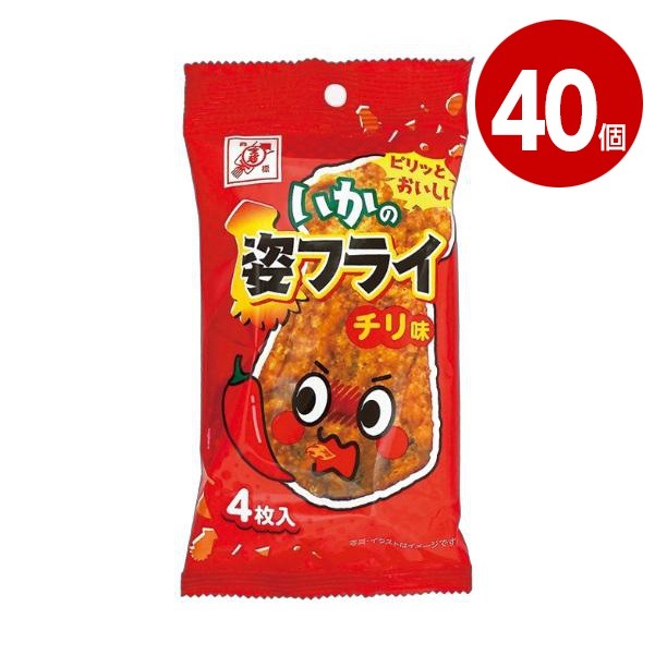 全珍　いかの姿フライ　チリ味　4枚入り×40個【送料無料】【ｍ特】