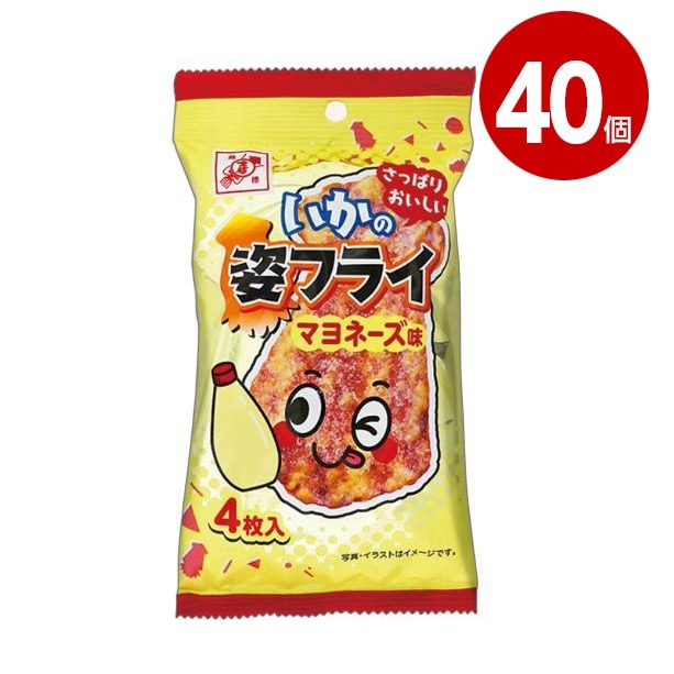 全珍　いかの姿フライ　マヨネーズ味　4枚入り×40個【送料無料】【ｍ特】