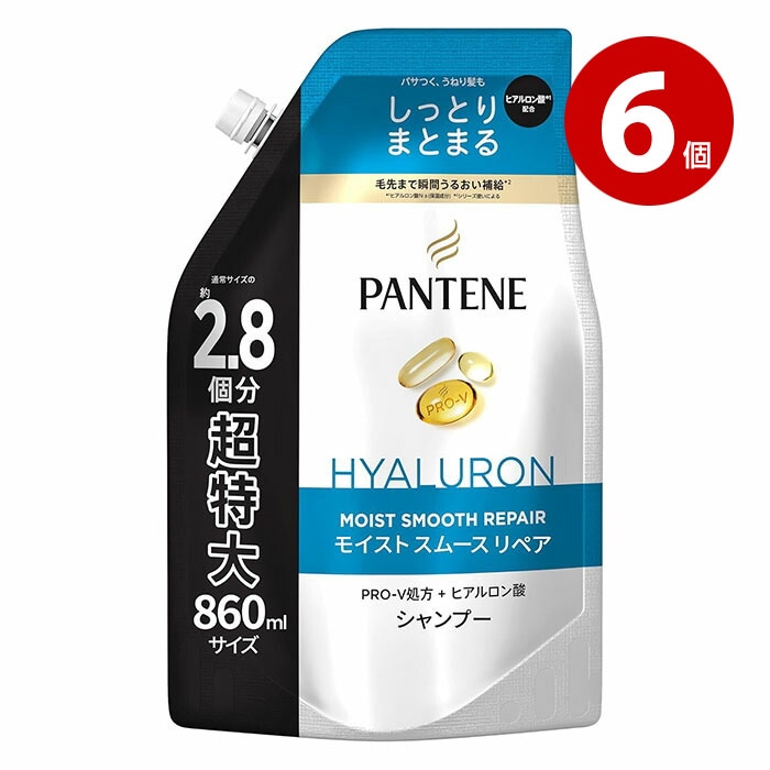 パンテーン モイストスムースリペア シャンプー 詰替 超特大 860ml 6個 【ｍ特】