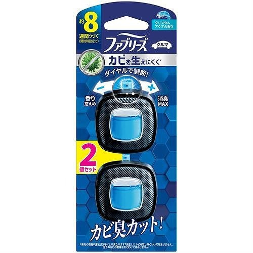P&G ファブリーズ クルマ イージークリップ 防カビエキスパート クリスタルアクア 2.5ml×2個パック