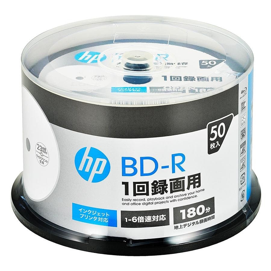 ヒューレットパッカード(HP) BD-R データ＆録画用 25GB 1-6倍速 50枚 VBR130RP50SH1