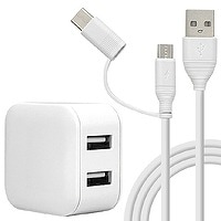 ラスタバナナ RAC2A2A04WHAC 充電器 USB2ポート