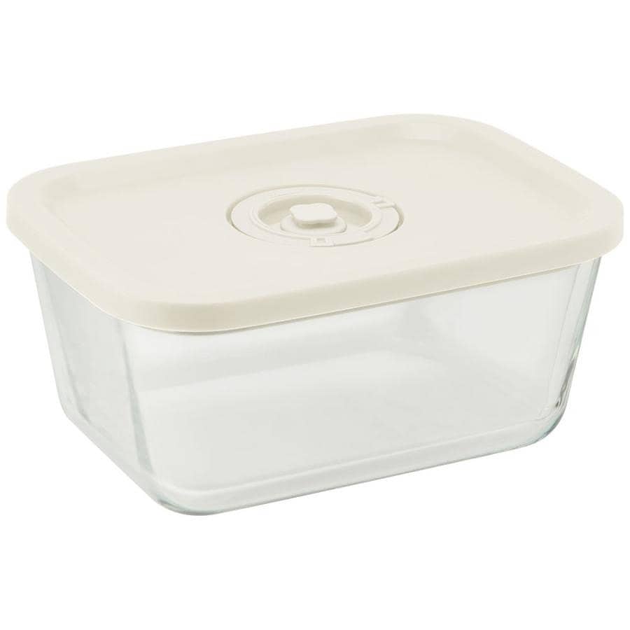 ドリテック Fresh Plan専用 キャニスターL 1380ml ホワイト dretec ZVS102WTGL2