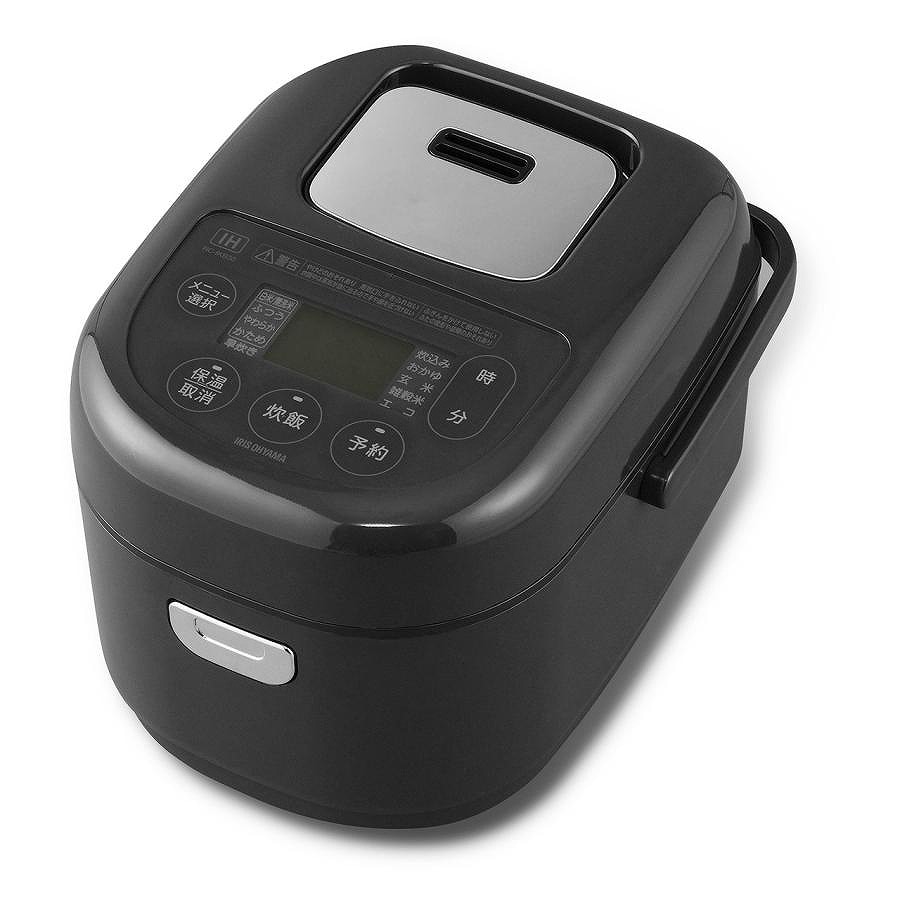 アイリスオーヤマ 炊飯器 3合 IH RC-IKB30-B 極厚火釜 ブラック | IH